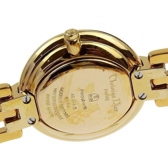 Dior Bakira Watches 46154-3 blackDial Plated Gold Quartz Analog display Women